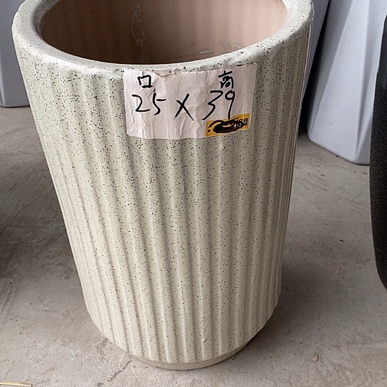 陶瓷花盆黄中号号