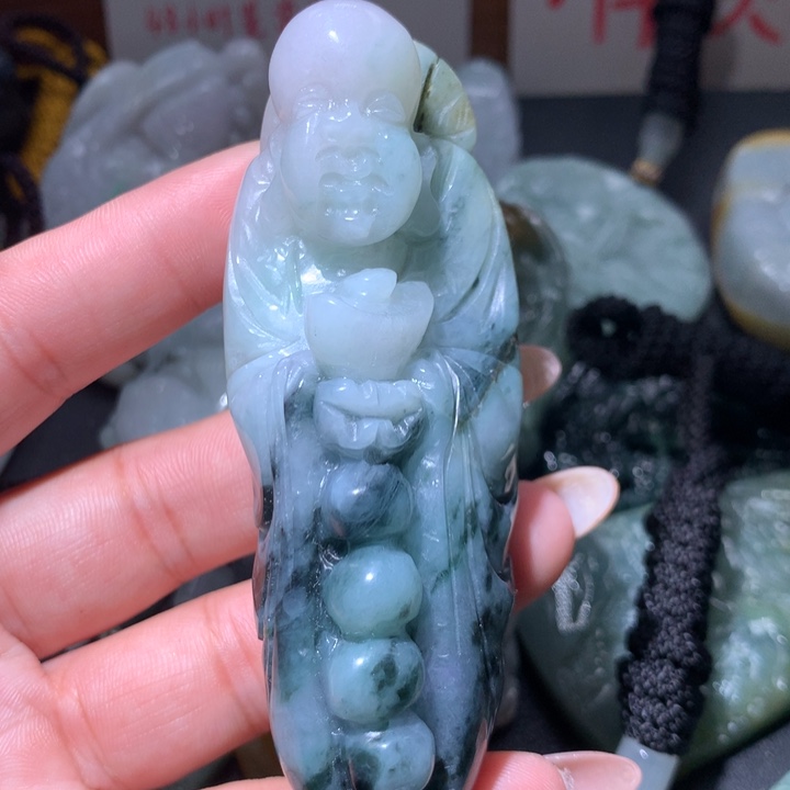 翡翠未镶嵌颈饰保真天然A货翡翠