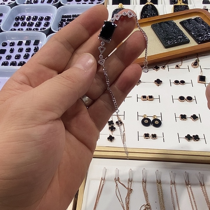 银S925镶嵌手链翡翠慧*翡翠A货
