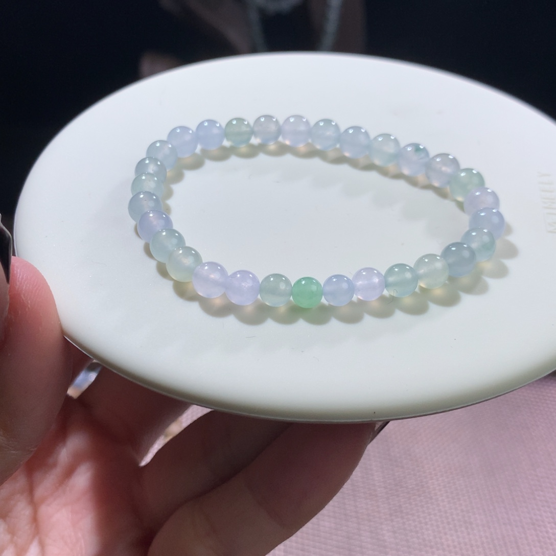 翡翠手串未镶嵌今日福利半价马卡龙