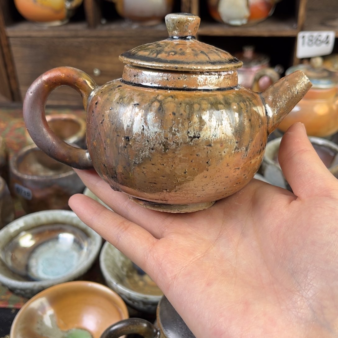 杯柴烧茶器粗陶壶