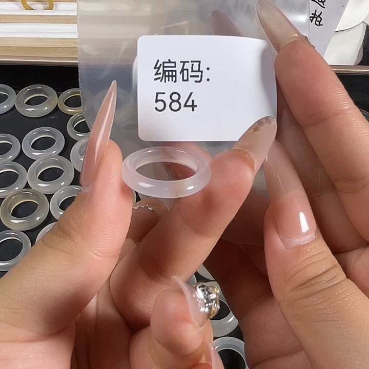 玛瑙/玉髓未镶嵌戒指584港15