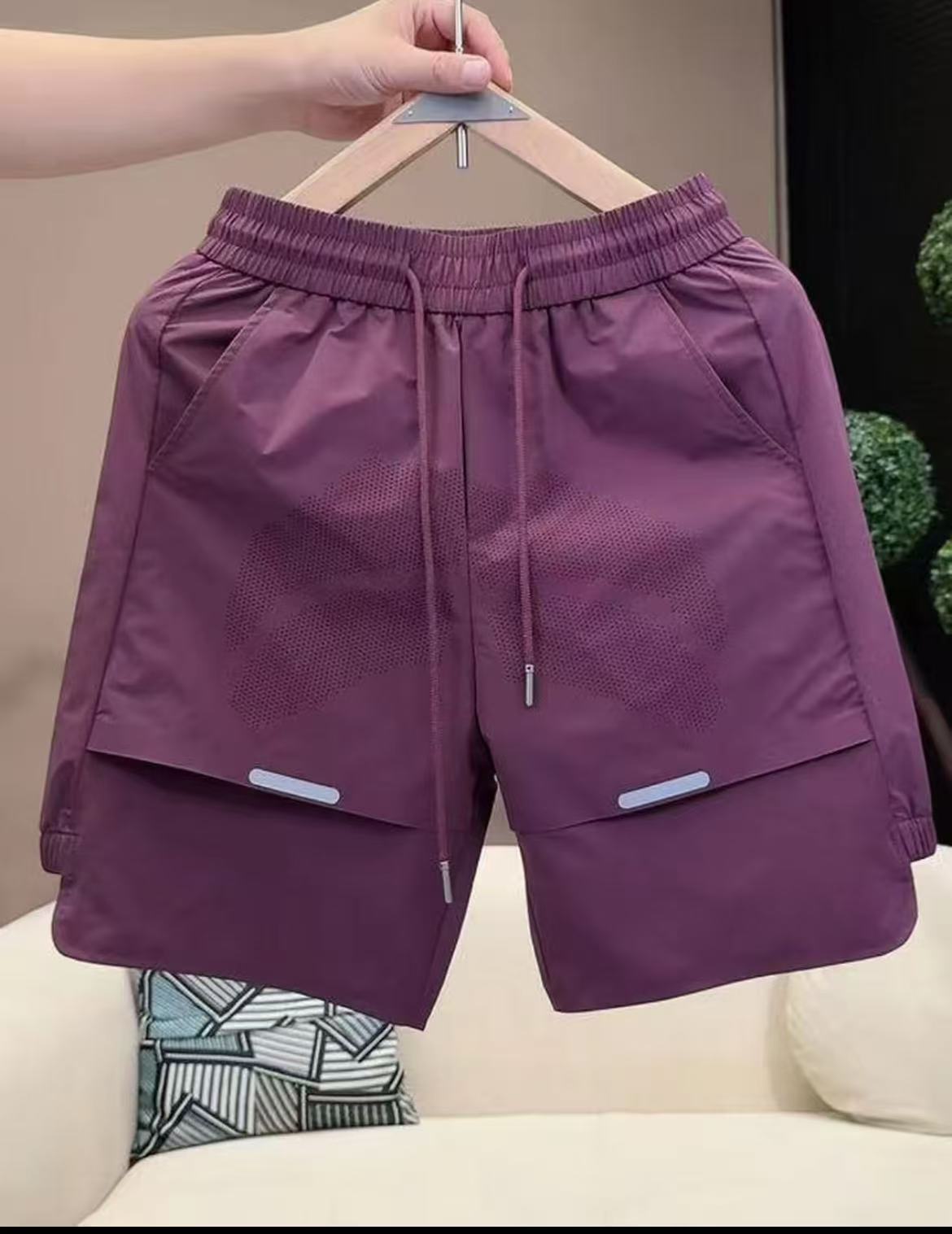 夏季短裤速干年轻男士短裤男款透气五分裤中裤