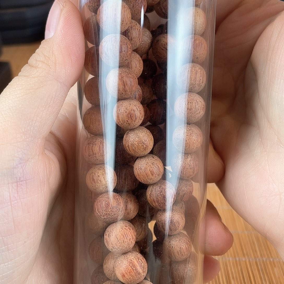 降真香手串/手链1.0/108岩石彩虹料粉色妖姬