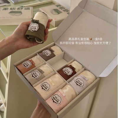 新品034#臻绒暖意磨毛蓄热baby绒加长裆7A抗菌净化柔软舒适内裤女