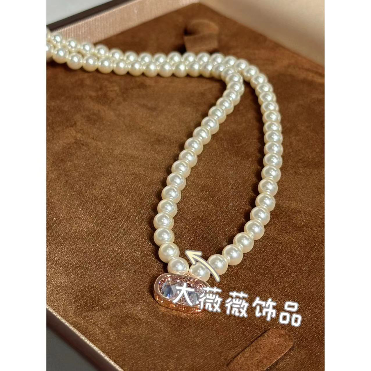 铜合金项链 超闪猪鼻子气质项链-67551