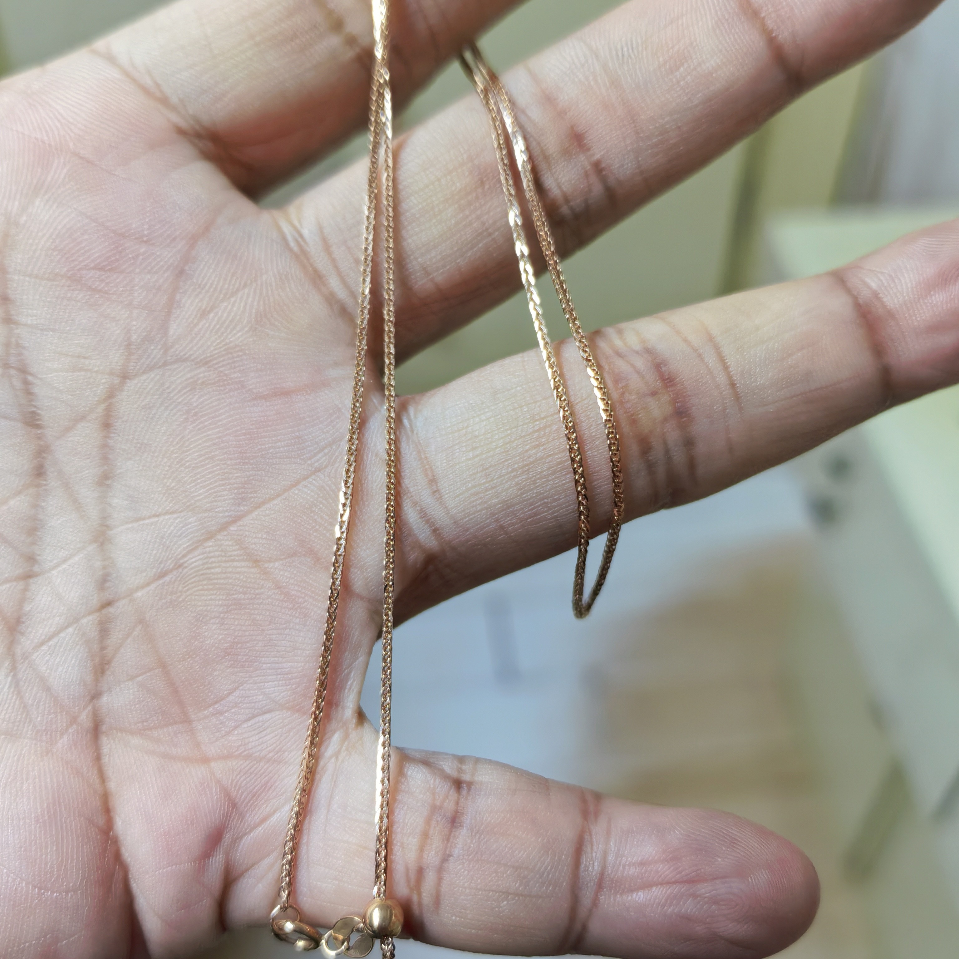 18k玫瑰金项链时尚