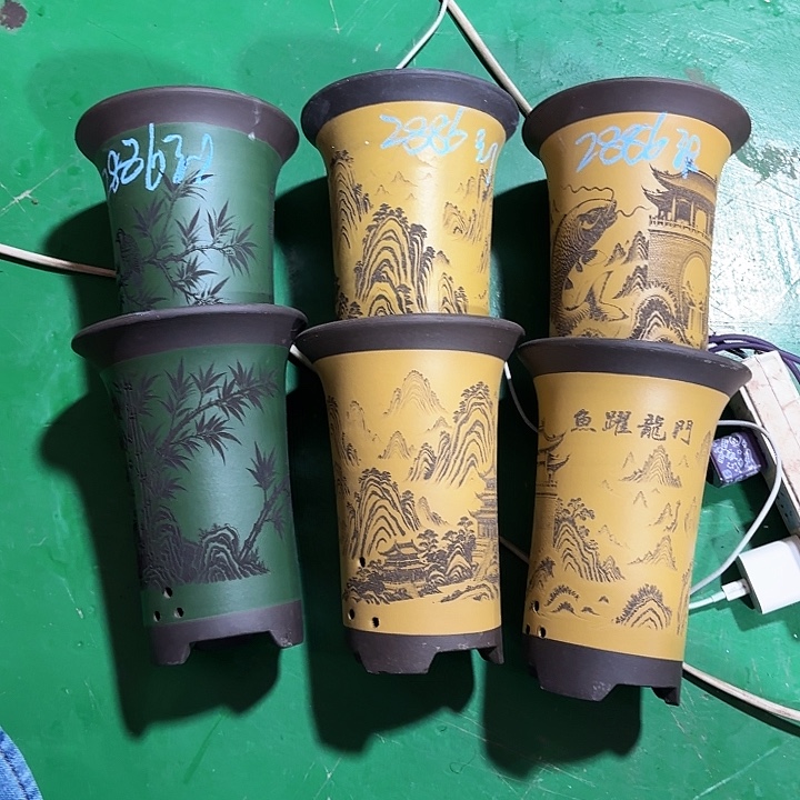 珠***珠花盆紫砂微瑕小号