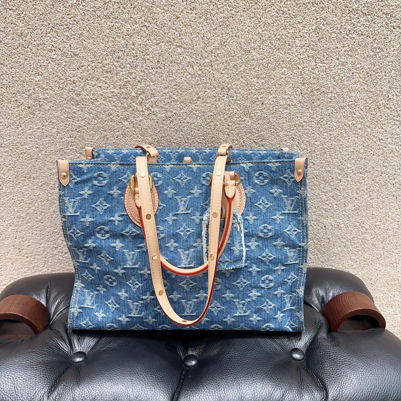 未使用 LouisVuitton/路易威登 路易威登/Lv 丹宁 牛仔 托特包