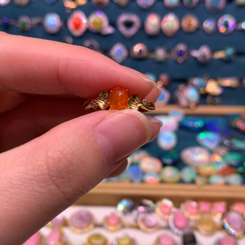 【闪购商品】欧泊戒指款式银S925镶嵌