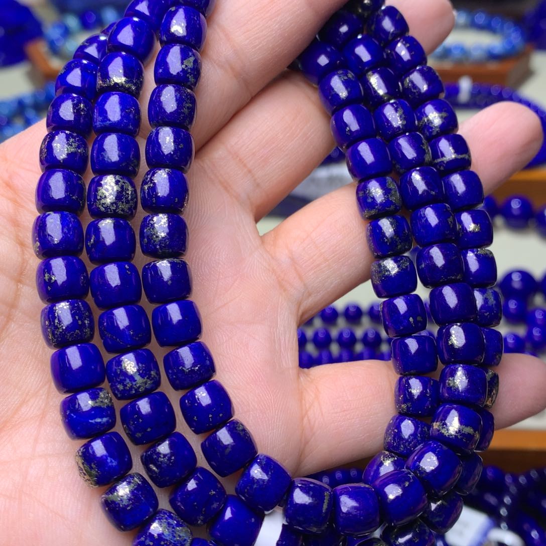 青金石手串未镶嵌8m