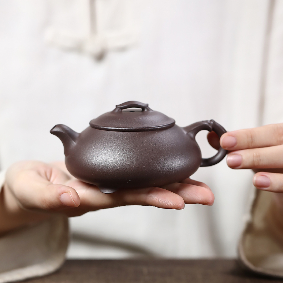 【简瓢】台西底槽清半手精工160C宜兴紫砂壶