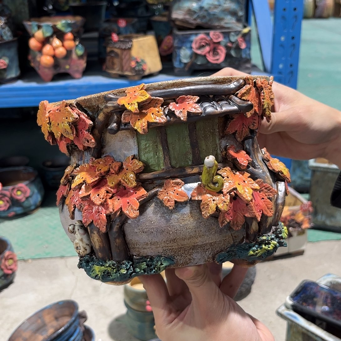 微瑕67 号陶然花器手工花盆