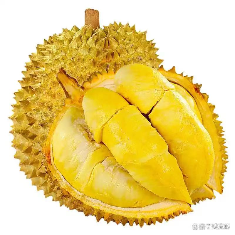 树熟新鲜干扰榴莲129两颗皮薄肉厚核小软糯香甜4-4.5斤金枕越南
