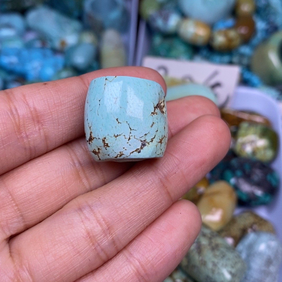 绿松石未镶嵌颈饰