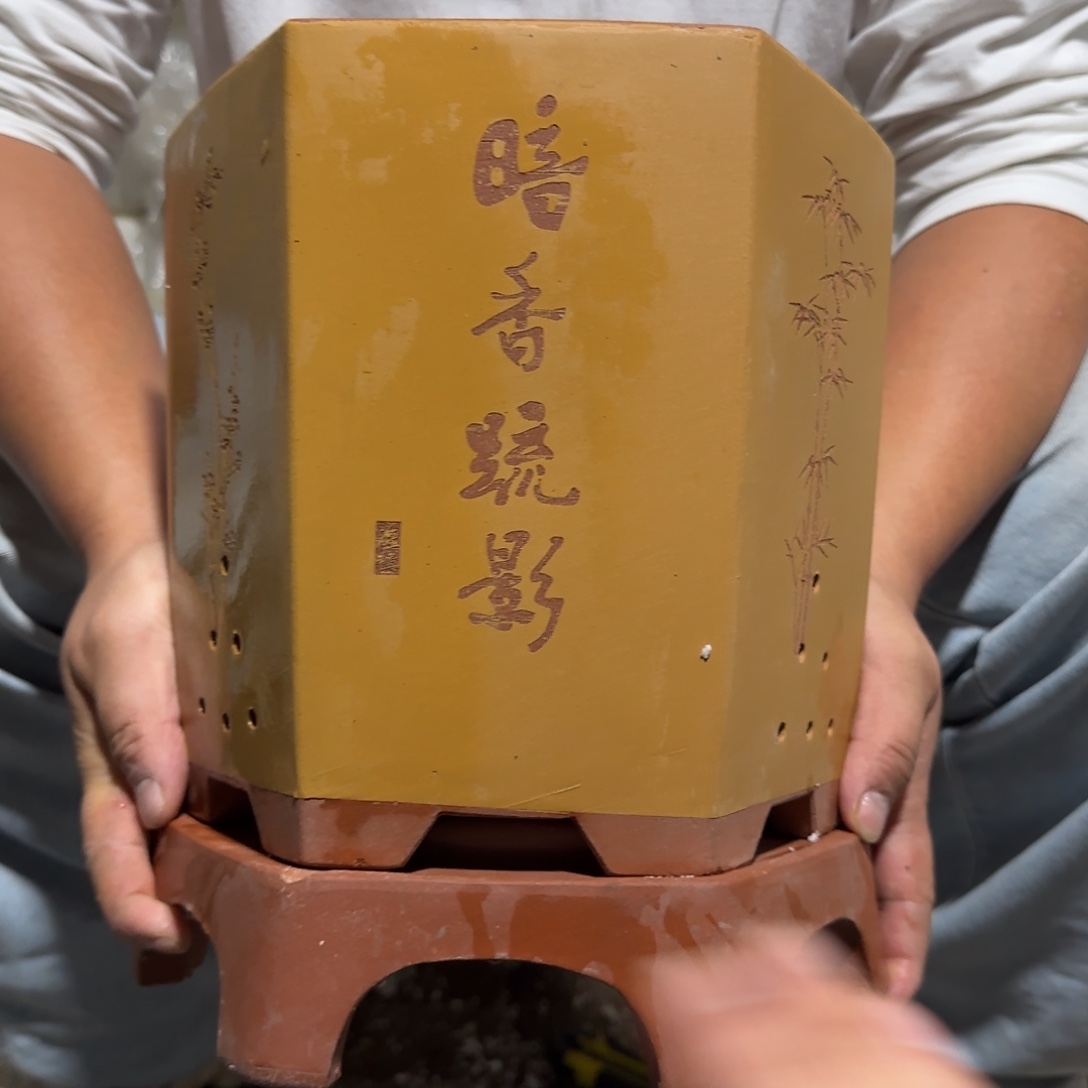 花盆紫砂口径20厘米高度22