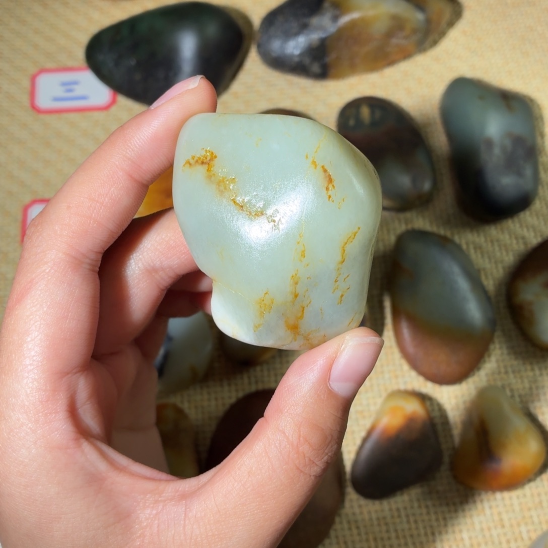 和田玉未镶嵌挂件98