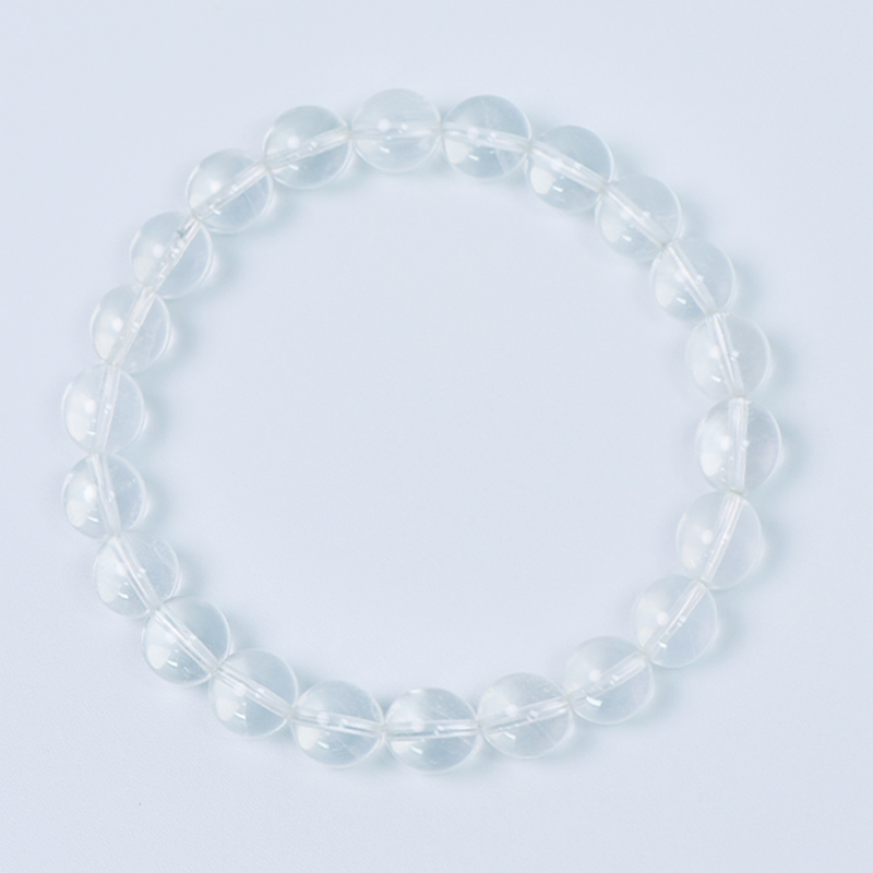 【中晶严选】14m纯天然全净体白水晶手串简约气质百搭手串