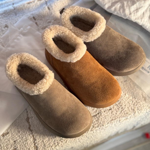 小土豆大土豆改良版雪地靴羊羔毛皮毛一体