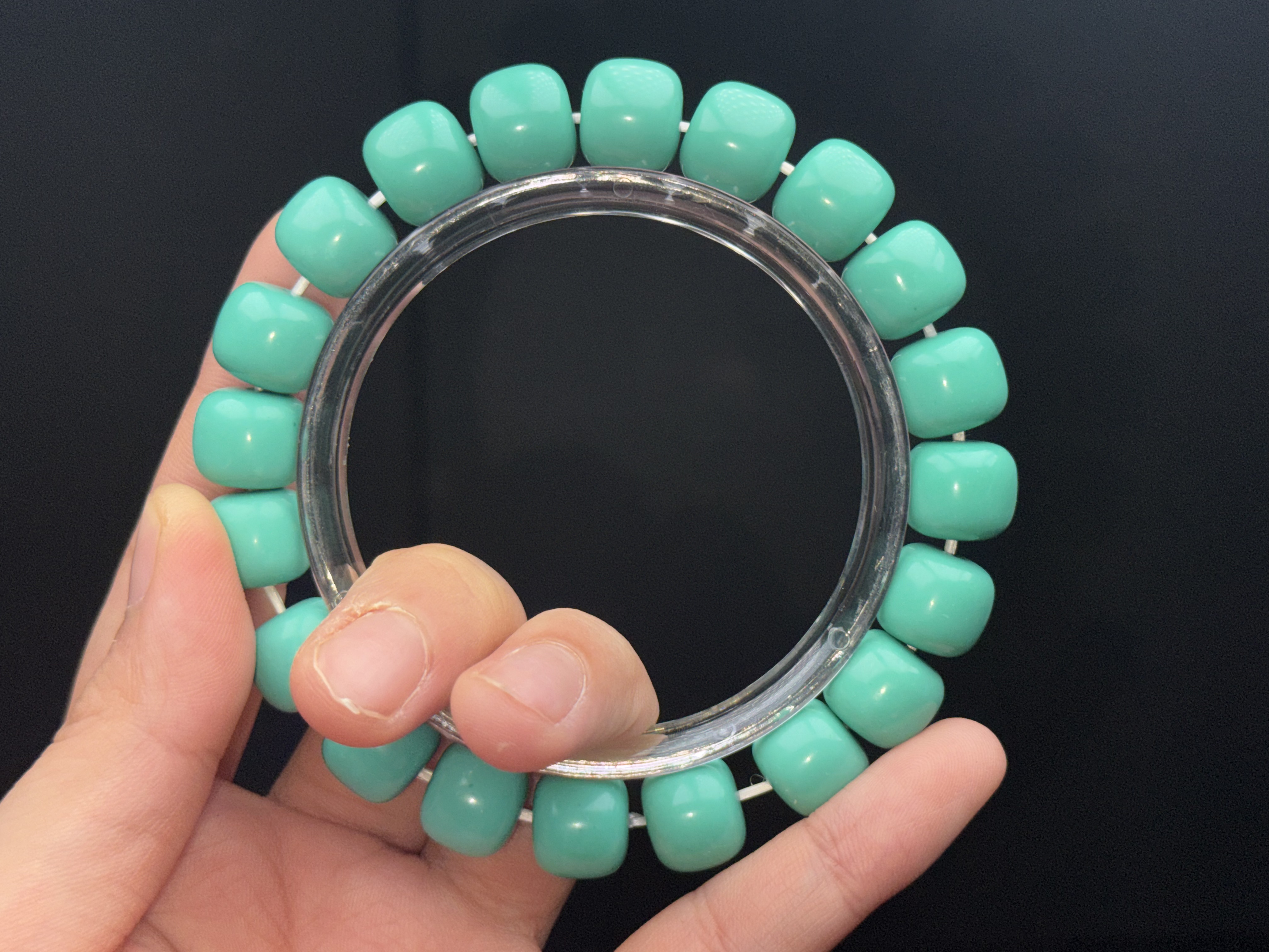 330苹果 绿12mm老型手串