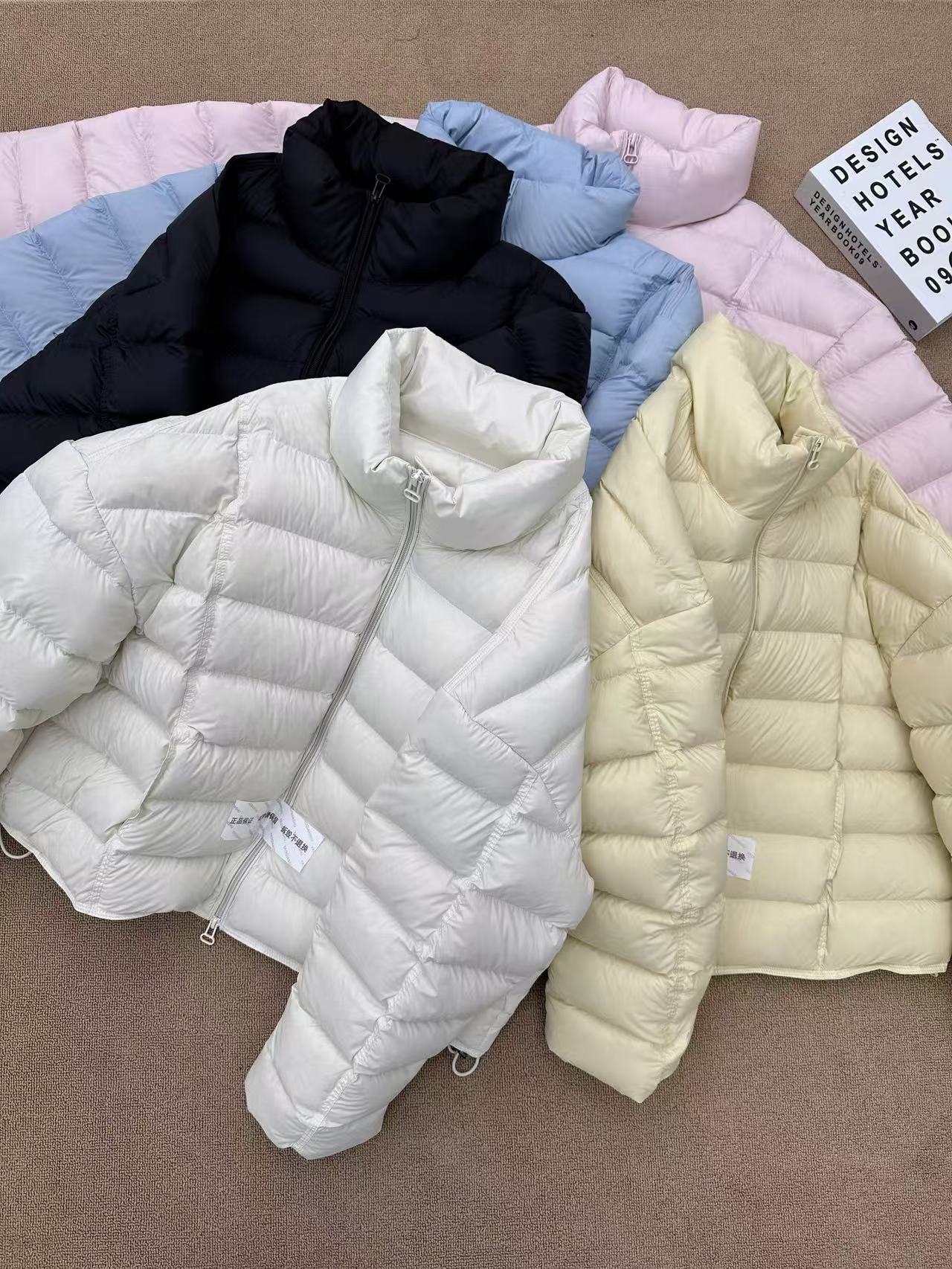 D610糖果色云感泡芙显瘦羽绒排骨立领（衣长62）