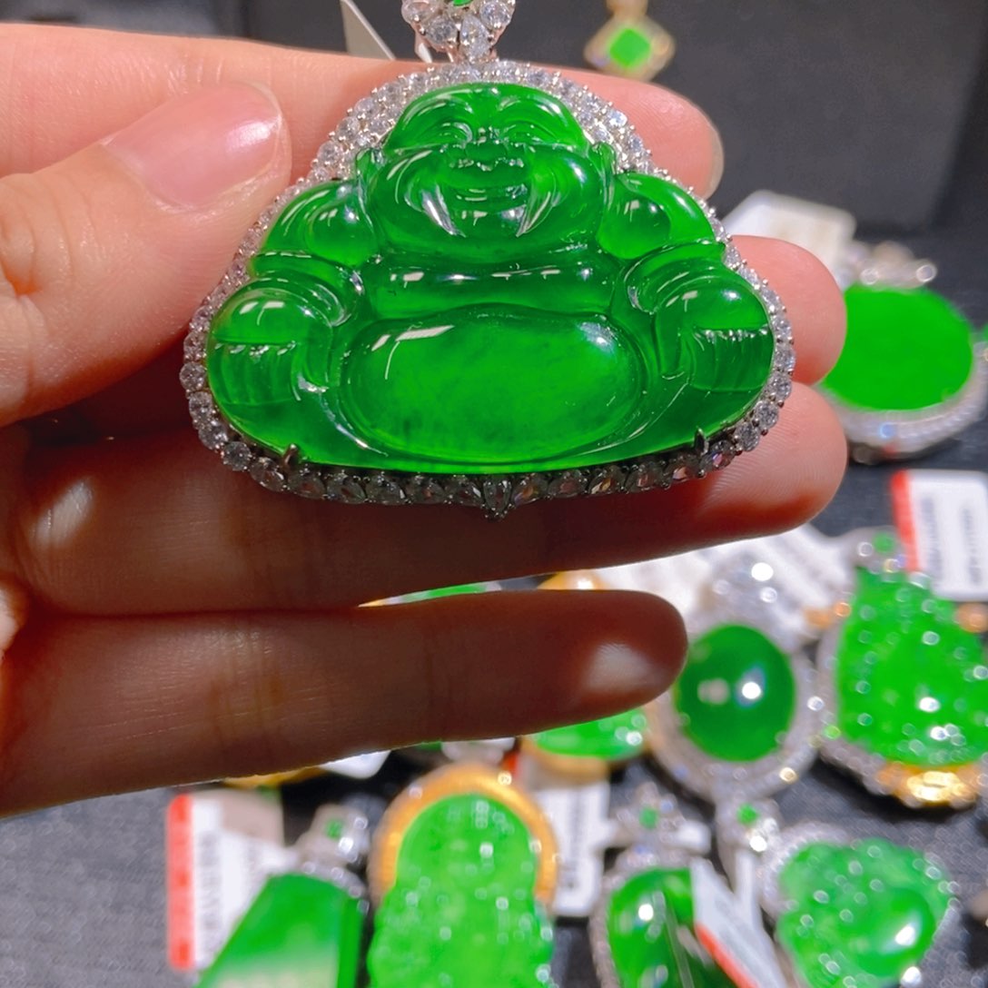 翡翠未镶嵌吊坠(不含链)