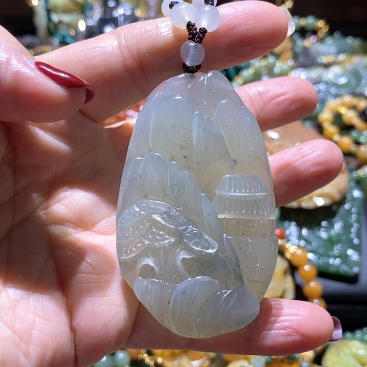 岫玉毛衣链未镶嵌