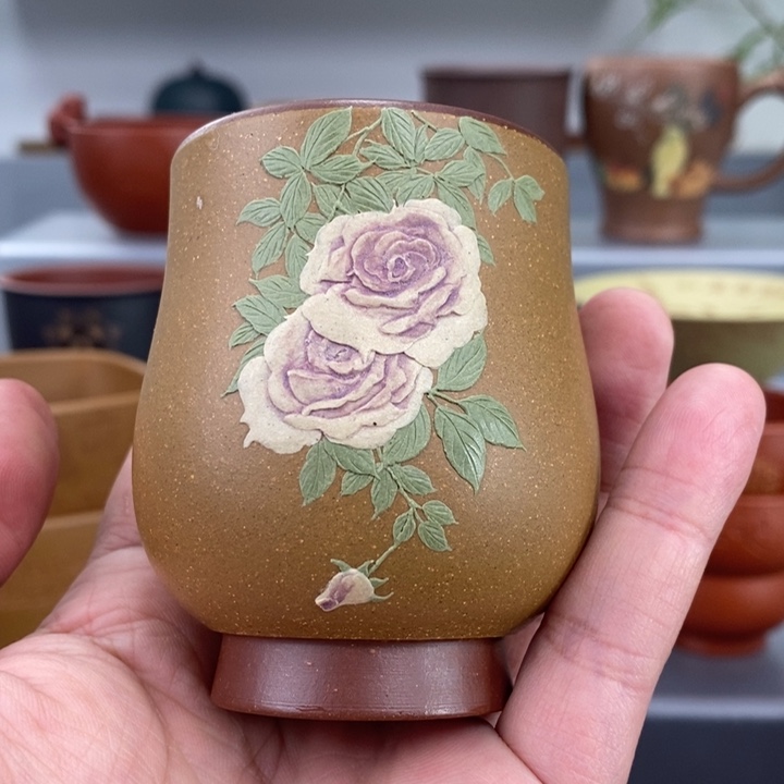 紫砂茶杯宜兴紫砂主人杯