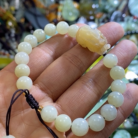 和田玉手链未镶嵌一个