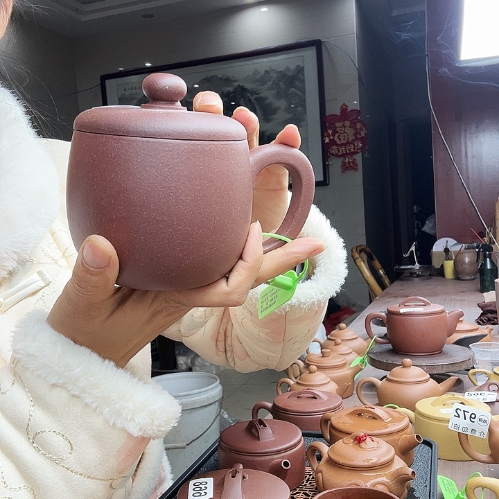 茶壶紫砂紫泥瑕疵400cc