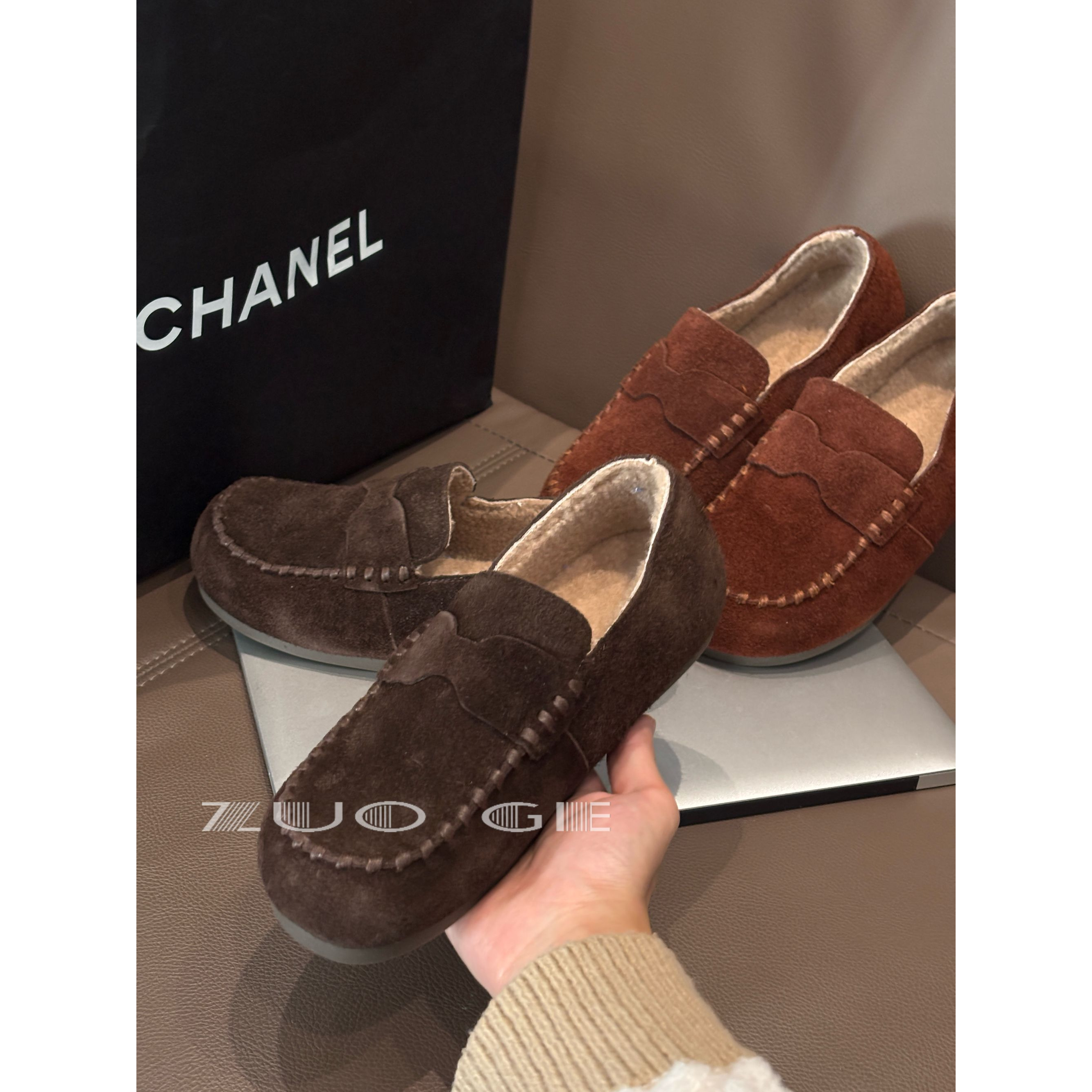 波西米亚豆豆鞋一脚蹬休闲复古平跟单鞋女懒人鞋