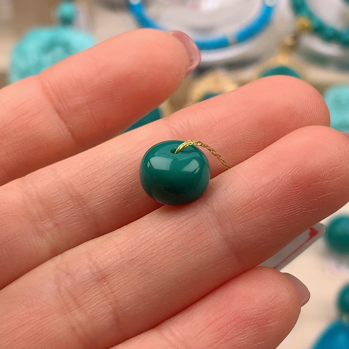 【闪购商品】绿松石配饰10mm未镶嵌北***人