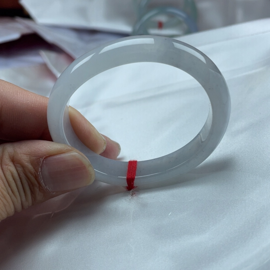 翡翠手镯未镶嵌52糯冰小贵妃