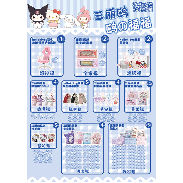 【正版授权】三丽鸥*鸥的福福撕乐盲盒(代拆）