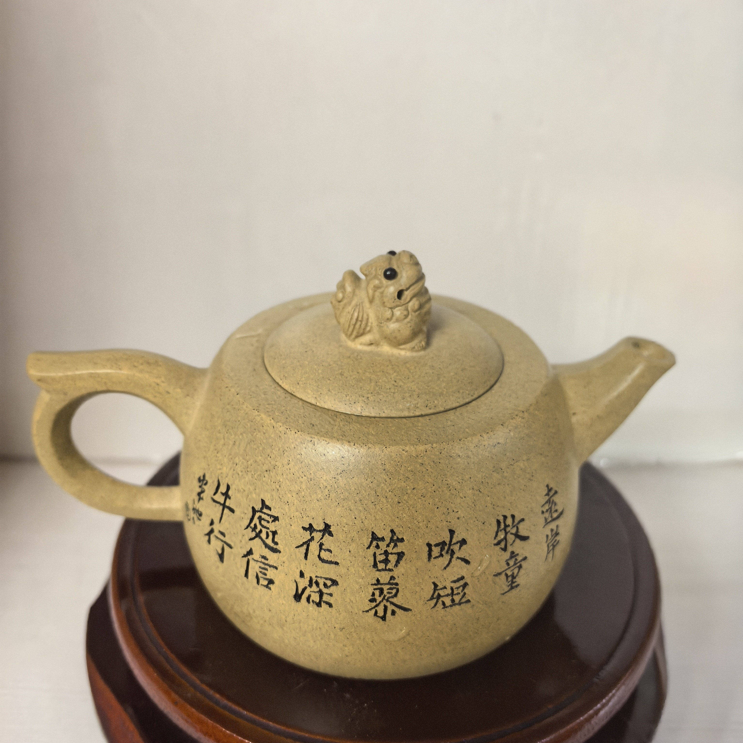 本山绿泥料，井栏壶，160CC左右，全手工制作