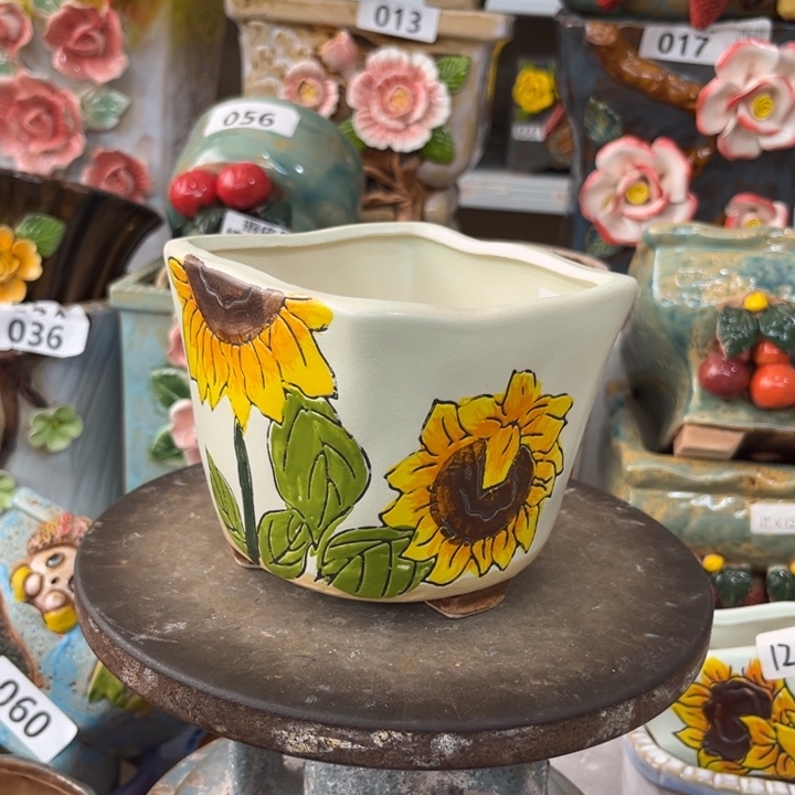 紫砂花盆粗陶材质多肉花盆