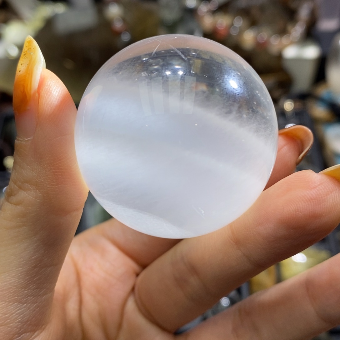 水晶球未镶嵌神*白兔毛