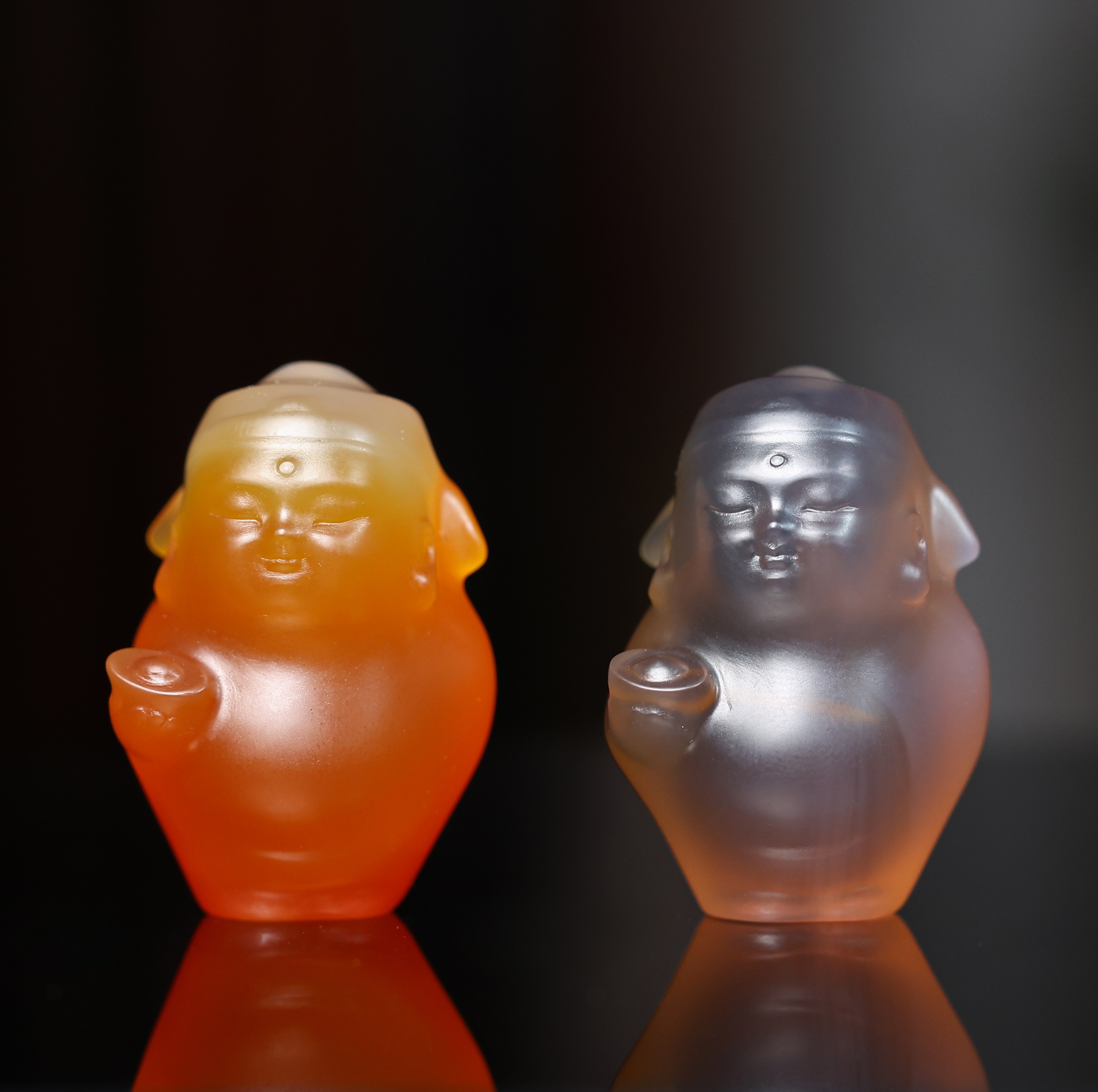【庄家】长物志系列 多彩Q版小财 玛瑙挂件 多样性
