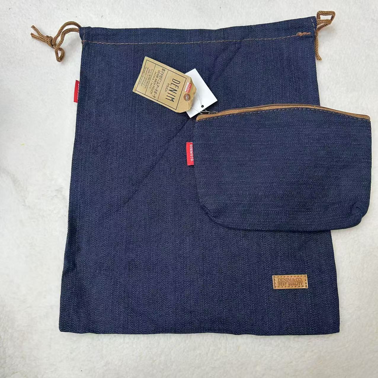 【一大一小】 时尚简约拉链休闲收纳手拿袋