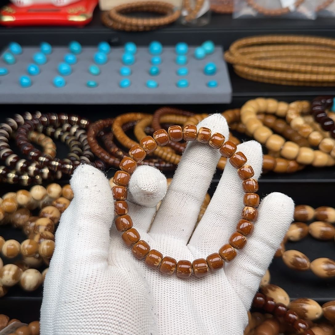 紫金鼠手串永*紫金鼠 鼠尖 老邢火焰纹8mm