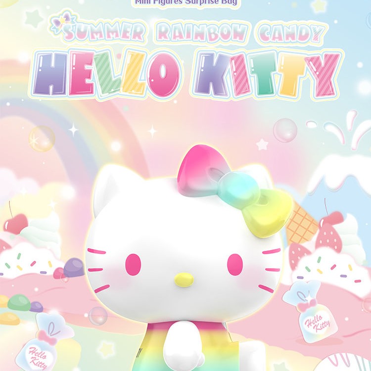 【代拆】许愿+对对碰Hello Kitty夏日彩虹糖系列盲袋礼物
