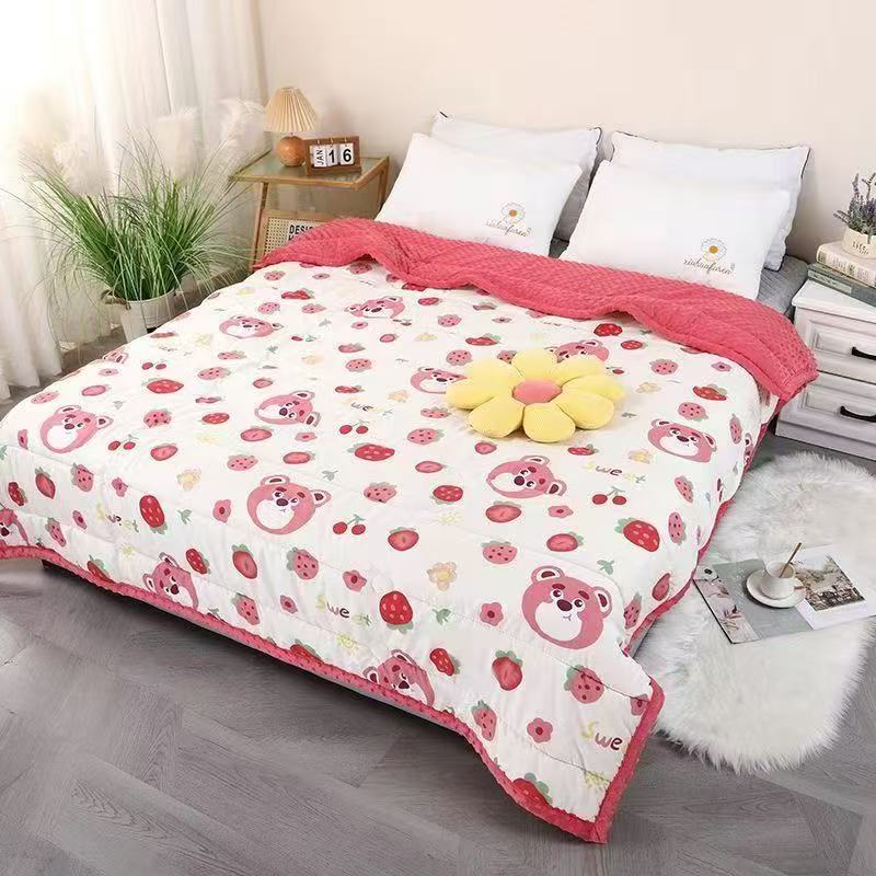 （老板专属）单人儿童豆豆被被子恒温春秋双面保暖夏被可爱
