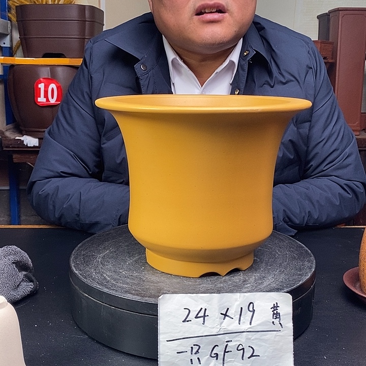 紫砂花盆货号一只GF92