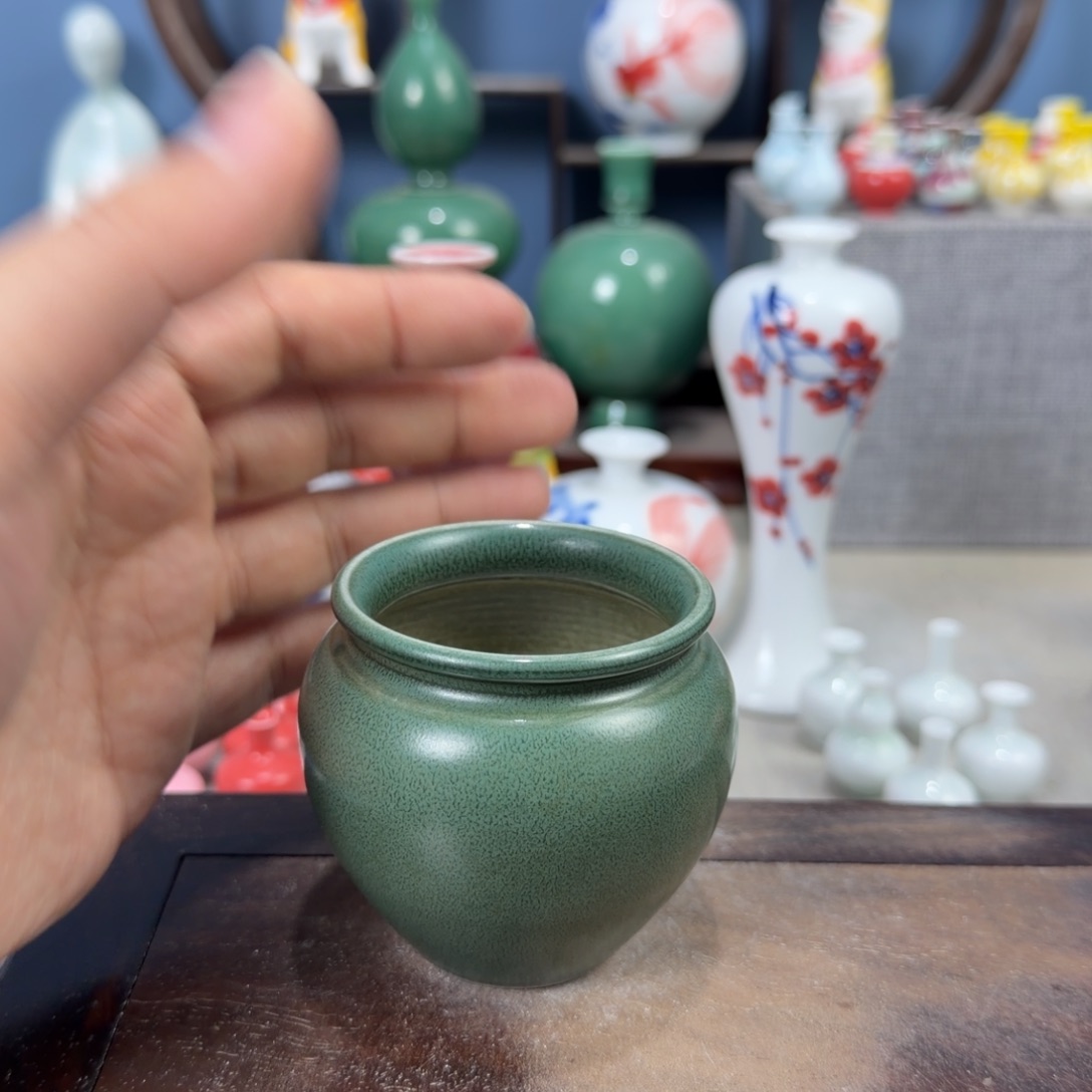 陶瓷手工小花器摆件