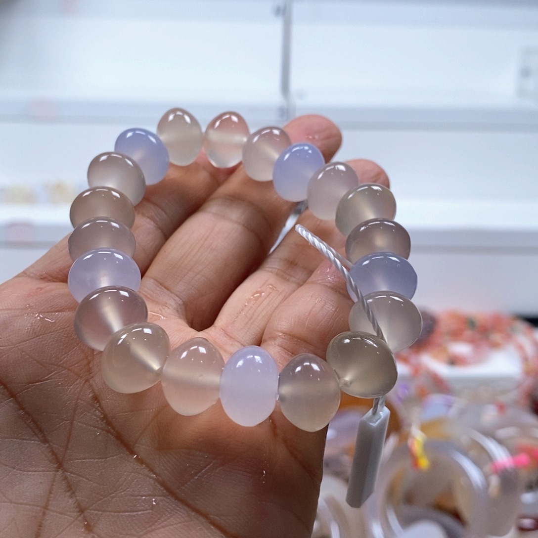 酸***~玛瑙/玉髓手链未镶嵌