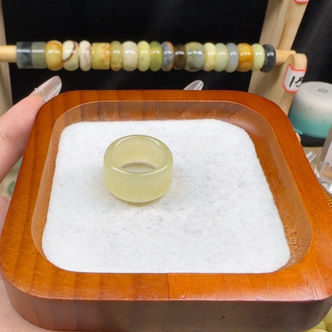 蛇纹石玉合金内径16.2晨***光