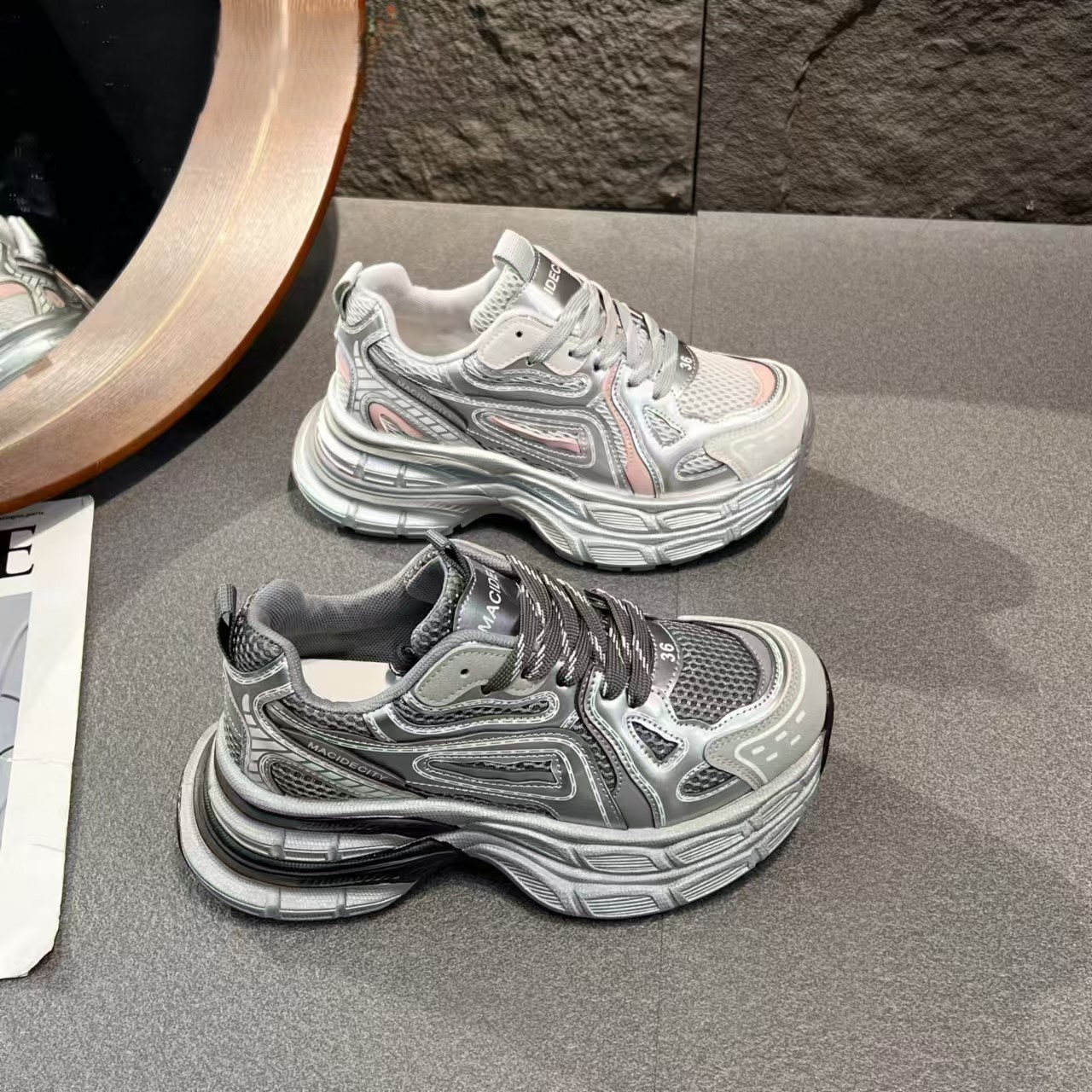 1839老爹鞋女款双鞋层厚底