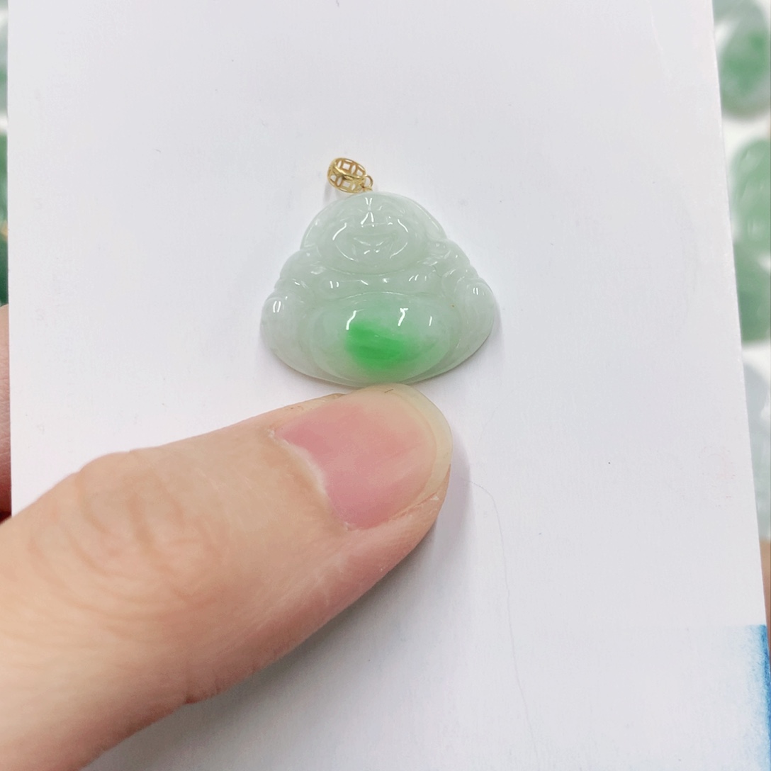 翡翠颈饰18K金镶嵌1212121212