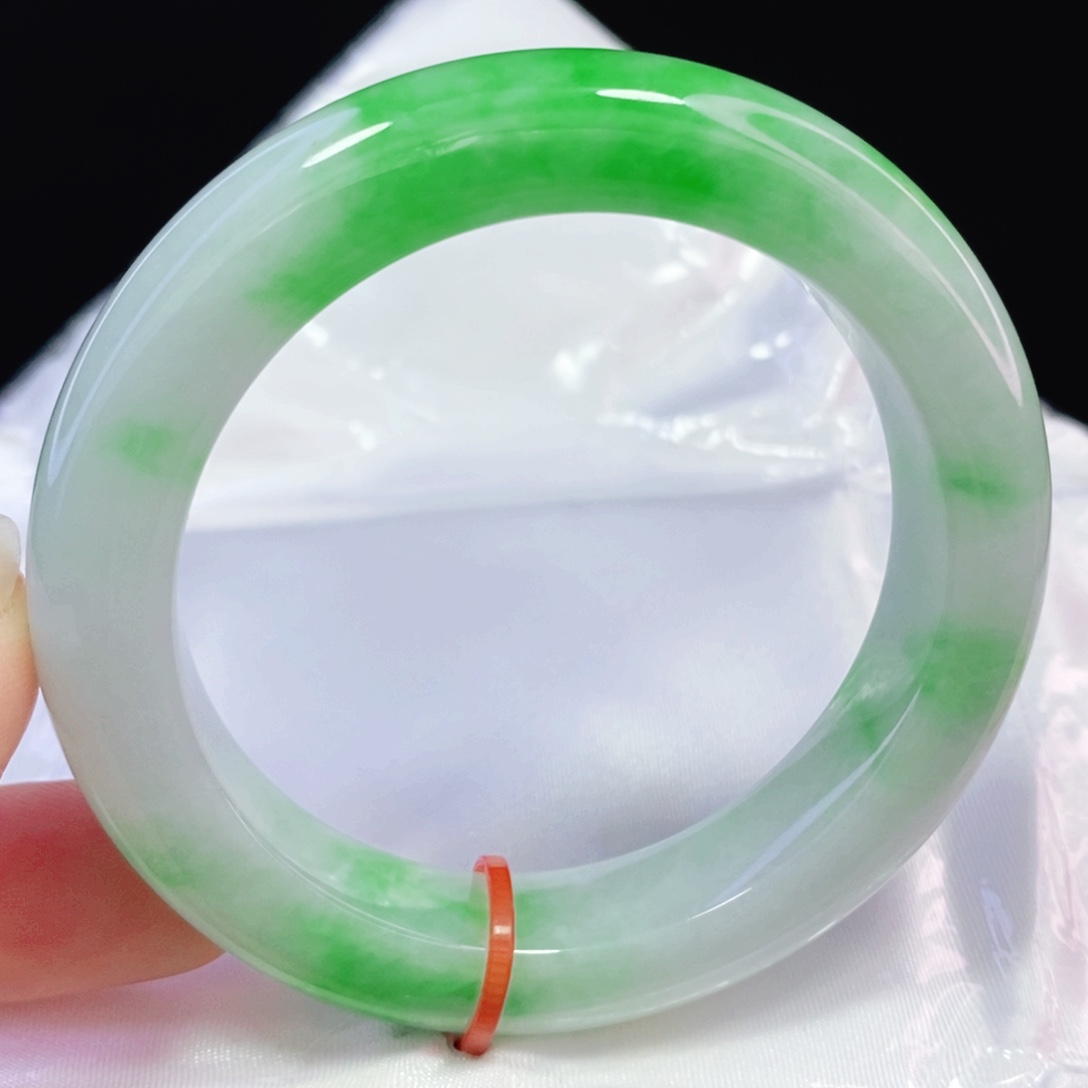 未镶嵌手镯翡翠52.8正圈