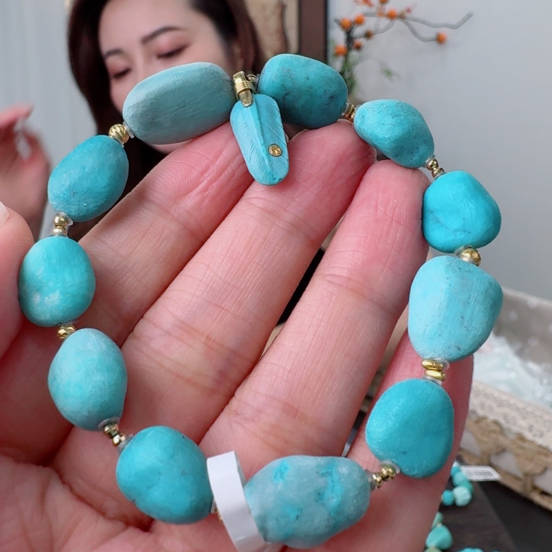 未镶嵌绿松石珠宝奇石